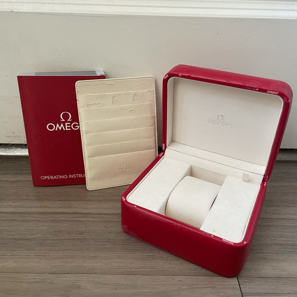 omega Watch box with books